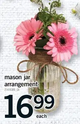 Fortinos MASON JAR ARRANGEMENT offer