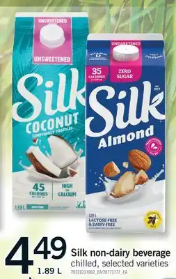 Fortinos SILK NON-DAIRY BEVERAGE, 1.89 L offer