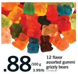 Fortinos 12 FLAVOR ASSORTED GUMMI GRIZZLY BEARS offer