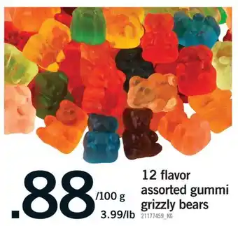 Fortinos 12 FLAVOR ASSORTED GUMMI GRIZZLY BEARS offer