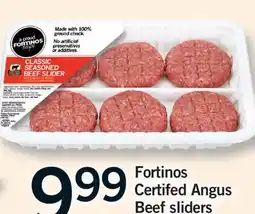 Fortinos FORTINOS CERTIFED ANGUS BEEF SLIDERS offer