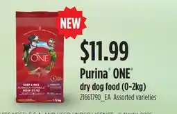 Fortinos PURINA ONE DRY DOG FOOD (0-2KG) offer