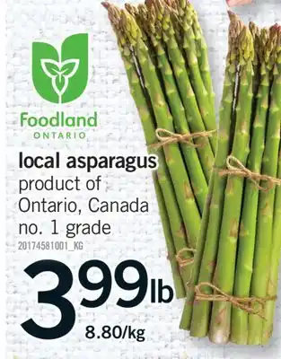 Fortinos LOCAL ASPARAGUS offer