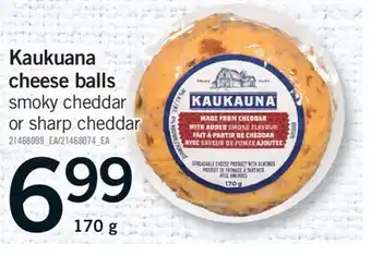Fortinos KAUKUANA CHEESE BALLS, 170 g offer