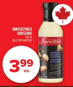Metro IRRESISTIBLE DRESSING offer