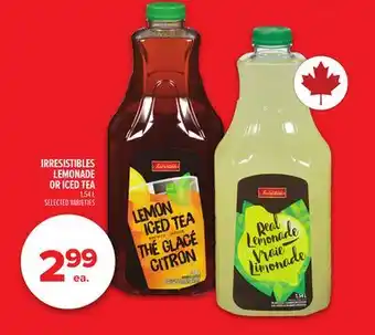 Metro IRRESISTIBLES LEMONADE OR ICED TEA offer