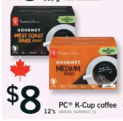 Fortinos PC K-CUP COFFEE, 12's offer