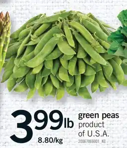 Fortinos GREEN PEAS offer