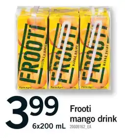 Fortinos FROOTI MANGO DRINK, 6x200 mL offer