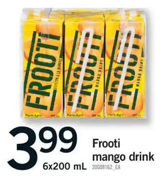 Fortinos FROOTI MANGO DRINK, 6x200 mL offer