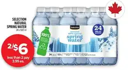Metro SELECTION NATURAL SPRING WATER offer
