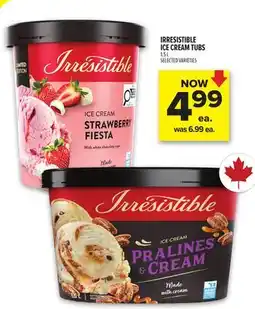 Metro IRRESISTIBLE ICE CREAM TUBS offer