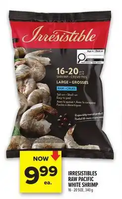 Metro IRRESISTIBLES RAW PACIFIC WHITE SHRIMP offer