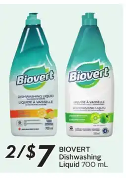 Sobeys BIOVERT Dishwashing Liquid offer