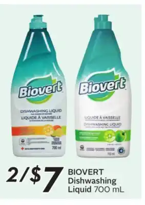 Sobeys BIOVERT Dishwashing Liquid offer