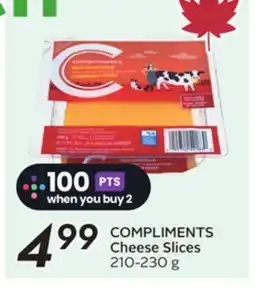 Sobeys COMPLIMENTS Cheese Slices offer