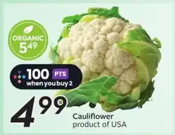 Sobeys Cauliflower offer