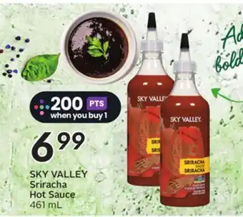 Sobeys SKY VALLEY Sriracha Hot Sauce offer