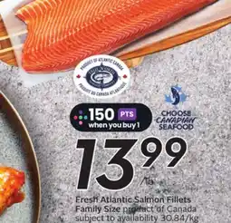 Sobeys Fresh Atlantic Salmon Fillets offer