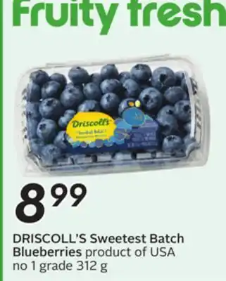 Sobeys DRISCOLL'S Sweetest Batch Blueberries offer