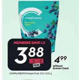 Sobeys COMPLIMENTS Frozen Fruit offer