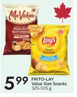 Sobeys FRITO-LAY Value Size Snacks offer