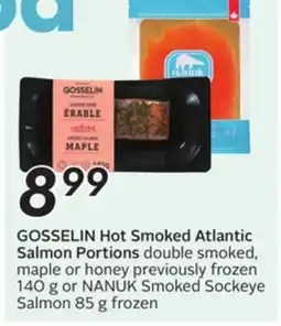 Sobeys GOSSELIN Hot Smoked Atlantic Salmon Portions offer