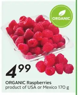 Sobeys ORGANIC Raspberries offer