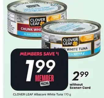 Sobeys CLOVER LEAF Albacore White Tuna offer