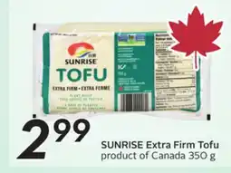 Sobeys SUNRISE Extra Firm Tofu offer