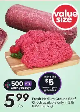 Sobeys Fresh Medium Ground Beef Chuck offer