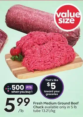 Sobeys Fresh Medium Ground Beef Chuck offer