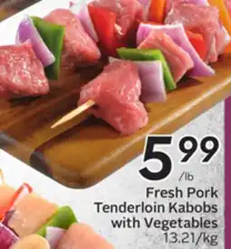 Sobeys Fresh Pork Tenderloin Kabobs with Vegetables offer