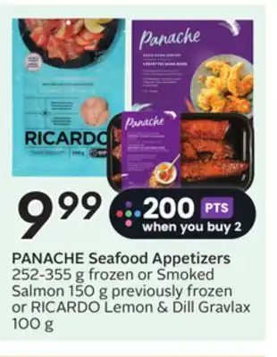 Sobeys PANACHE Seafood Appetizers offer