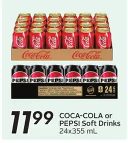 Sobeys COCA-COLA or PEPSI Soft Drinks offer