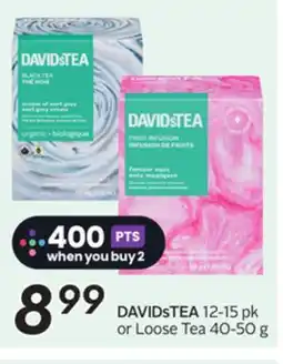 Sobeys DAVIDsTEA offer