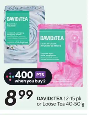 Sobeys DAVIDsTEA offer