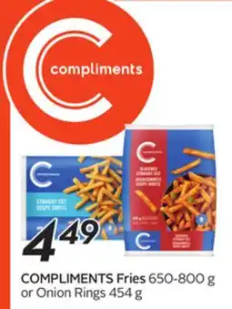 Sobeys COMPLIMENTS Fries offer