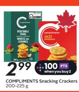 Sobeys COMPLIMENTS Snacking Crackers offer