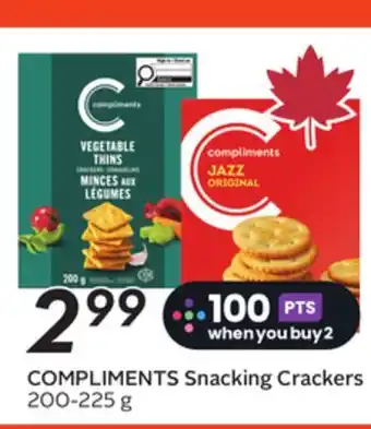 Sobeys COMPLIMENTS Snacking Crackers offer