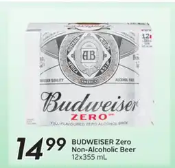 Sobeys BUDWEISER Zero Non-Alcoholic Beer offer