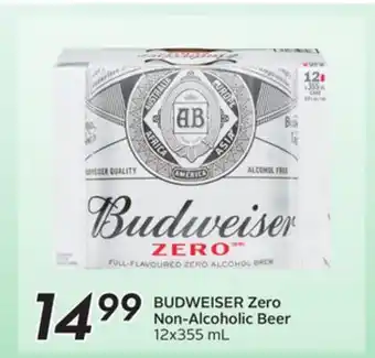 Sobeys BUDWEISER Zero Non-Alcoholic Beer offer