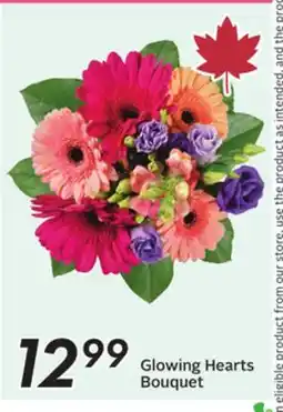 Sobeys Glowing Hearts Bouquet offer