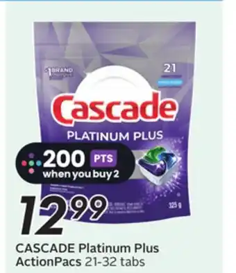 Sobeys CASCADE Platinum Plus ActionPacs offer