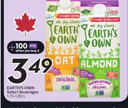 Sobeys EARTH'S OWN Select Beverages offer
