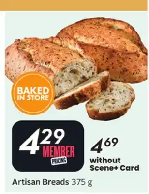 Sobeys Artisan Breads offer
