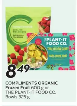 Sobeys COMPLIMENTS ORGANIC Frozen Fruit offer