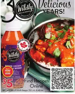Sobeys WILDLY DELICIOUS Sauce offer