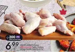 Sobeys COMPLIMENTS Fresh AIR-CHILLED Split Chicken Wings offer