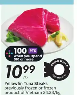 Sobeys Yellowfin Tuna Steaks offer